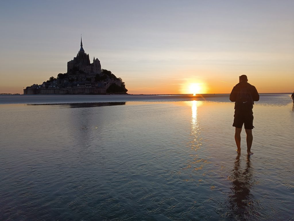 Coucher de soleil au Mont Saint Michel