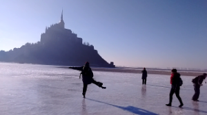 Patins à glace Mont St Michel